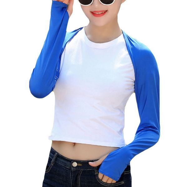 

53cm breathable quick dry ice silk sunscreen sleeves fitness armguards sports cycling arm warmers running arm sleeves, Black