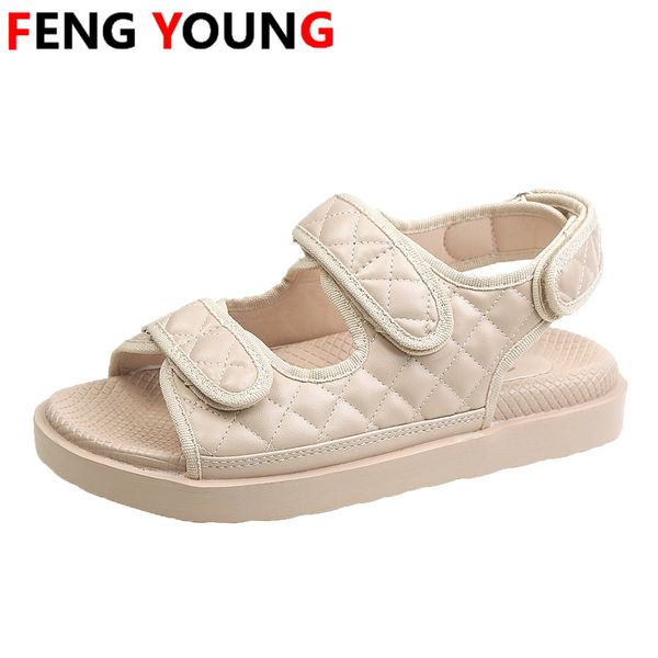 

2020 woman black platform fashion sandals leather gladiator chunky women female casual shoes sport beach flat sandal