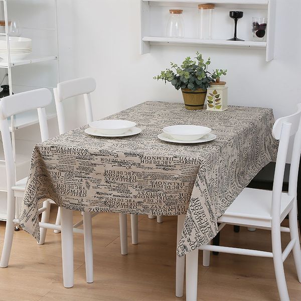 

plaid print table cover household waterproof linen rectangle tablecloth home kitchen decoration tablecloth vt1400