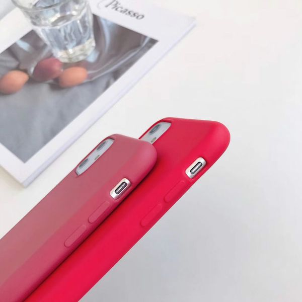 

fashion candy color soft case for iphone 11 pro max x xs liquid silicone cover color coque for huawei samsung cases