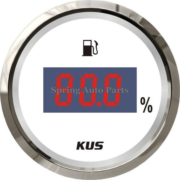 

kus 2" 52mm digital fuel level gauge meter 0-190ohm 12v 24v ky20101 with backlight