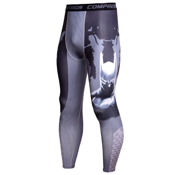 

cool anime 3d print men pants fashion joggers men bodybuilding fitness workout trousers soft leggings mma men compression pants, Black