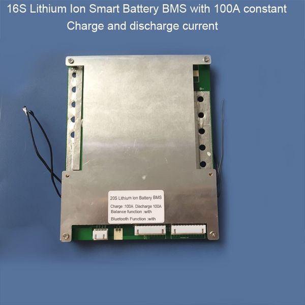 Freeshipping 16 S 100A Inteligente EV bateria de lítio PCB placa de BMS Móvel para 67.2 V Li-Ion 60 V bateria com Comunicação UART