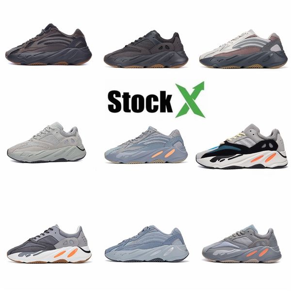 

desiner casual shoes kanye west wave runner 700 seankers sports running shoes men women solid grey chalk core black sport shoes t1.0 #qa905