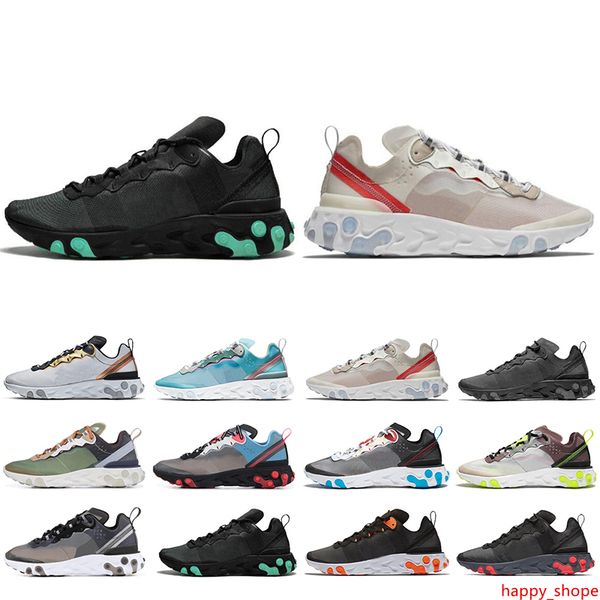 

classic react element 87 55 mens womens runing shoes sail solar red royal tint mens trainers sneaker shoes size 36-45