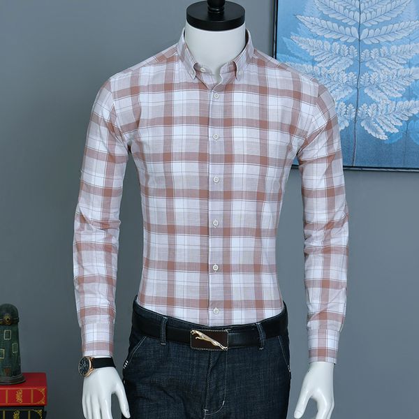 

мужские матовый с длинными рукавами проверить плед рубашку патч кармашек standard клетчатый удобная 100% хлопок толстые повседневная рубашка, White;black