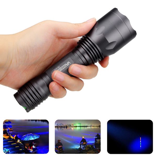 

aluminium red/blue tactical light 5000 lumens torch 1-mode lantern 250 yards long range flashlight for hunting fishing