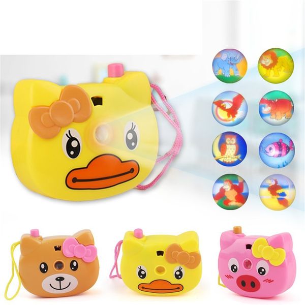 

creative cartoon animal projection camera toy child glowing camera educational toy projection camera