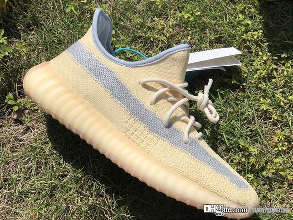 

2020 new authentic originals yey350 v2 linen fy5158 3m reflective running shoes men women zyon kanye west trainers sneakers sports with box