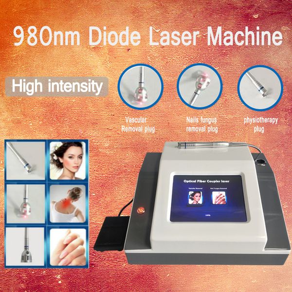 

980nm vascualr поражения 980 лазерных диодов удаление сосудистых звездочек диодный лазер постоянные сосудистые вены удалить машину