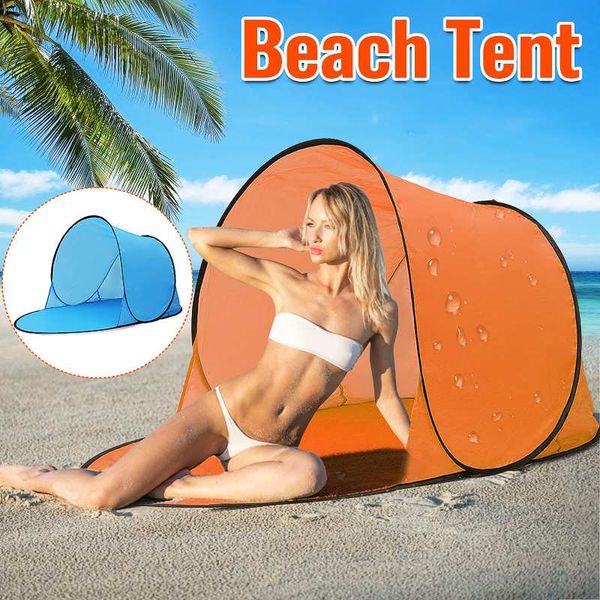 

outdoor camping automatic up quick open tent waterproof uv beach sunshade canopy