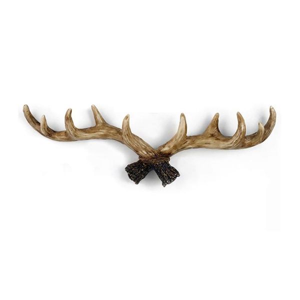 

american retro antler decorative wall hanging coat rack closed door wall clothes hanger decoration cast iron hook