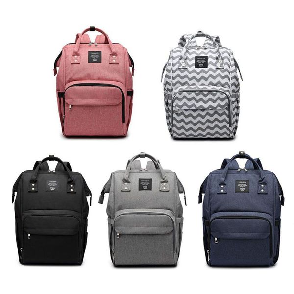 

mummy portable backpack large capacity fashion waterproof nursing diaper bag for baby care t5