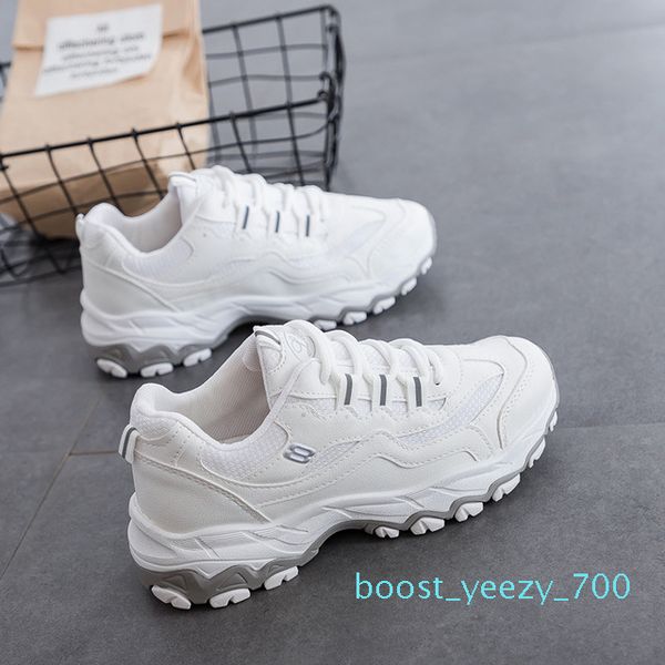 

ake sia feminine women casual comfortable mujer lady lace-up plimsolls chaussure thicken soled waddle leisure walking shoes b70, Black