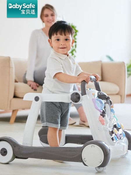 

baby walker anti-roll multi function belt music baby child walker