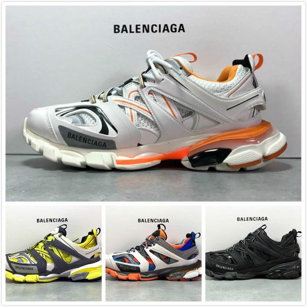 balenciaga track 3.0 orange white