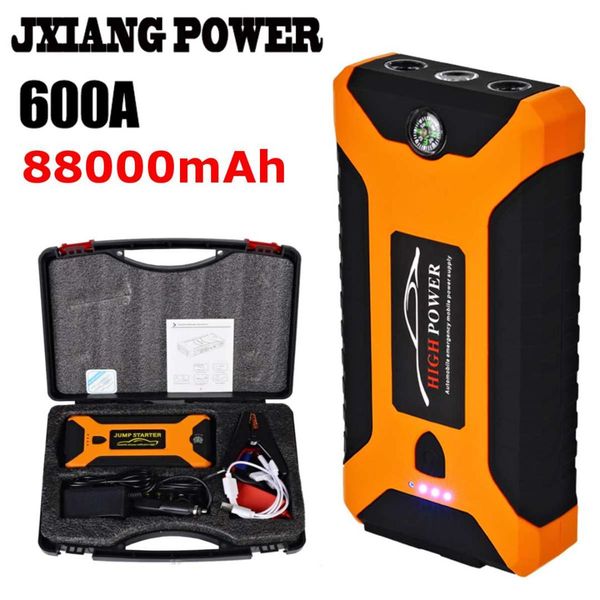 

88000mah super power car jump starter power bank 600a portable car battery charger charger 4usb 12v sos starting device