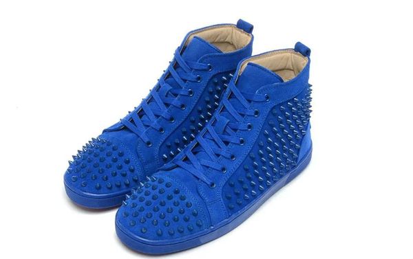 

designer sneakers bottom is red shoe low cut suede spike shoes for men and women luxury shoes party wedding crystal leather sneakers, Black