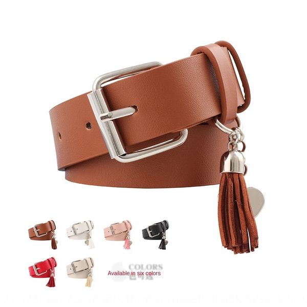 

pu pendant pin pin buckle all-match trousers personalized pendant decoration women's belt student wide belt, Black;brown