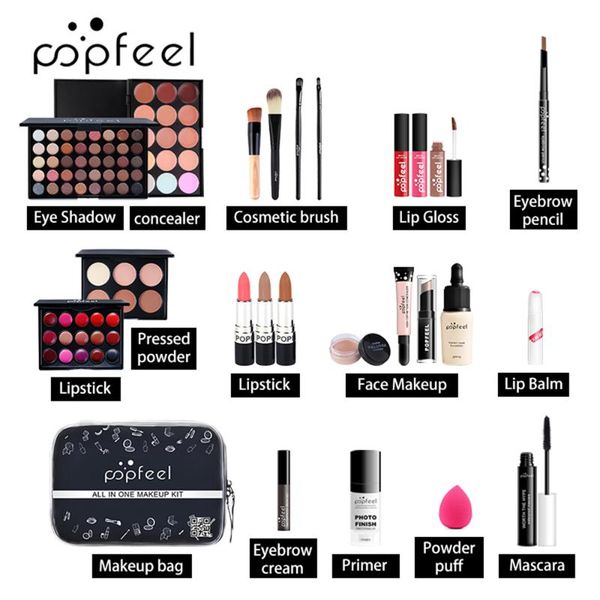 

popfeel 24pcs set all in one full professional makeup kit for girlkit0032681