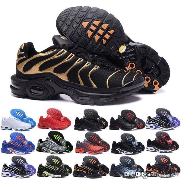 

fast shipping 2018 mens air tn running shoes basket requin breathable mesh chaussures homme noir