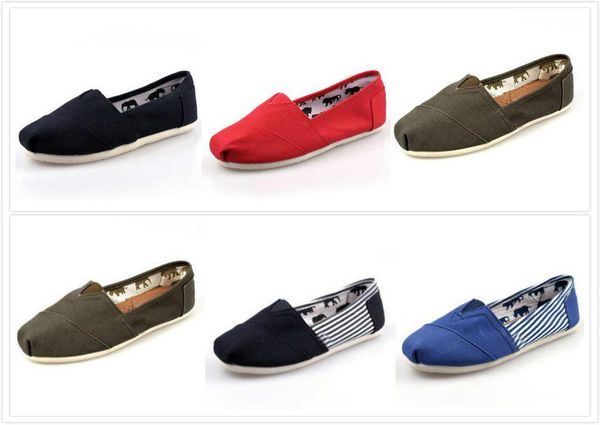 

Hot Selll 2018 Wholesale New Brand Women and Men Fashion Sneakers Canvas Shoes loafers Flats Espadrilles shoes Size 35-45