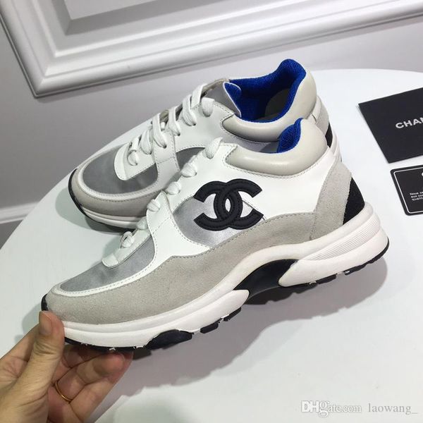 

casual shoes men woman luxury fashion shoes sneakers lace-up sports footwear mens woman shoes size 35-45, Black