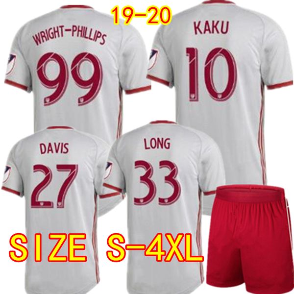 

2019 new york red soccer jerseys kit bulls 19 20 kaku parker wright-phillips ivan football set long royer football shirts plus size s-4xl, Black;yellow