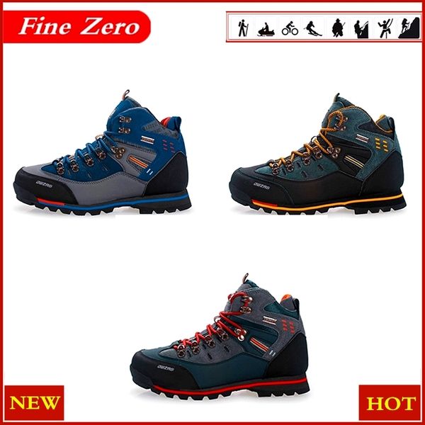 

new men's boots male rubber combat ankle work safety shoes size 39-46 autumn winter snow boots men sneakers outdoor sports shoes, Black