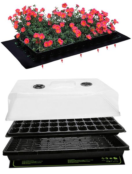 

seedling heating mat 20x10in/20x20in/48x20in waterproof plant seed germination propagation clone starter pad with us/eu/uk plug
