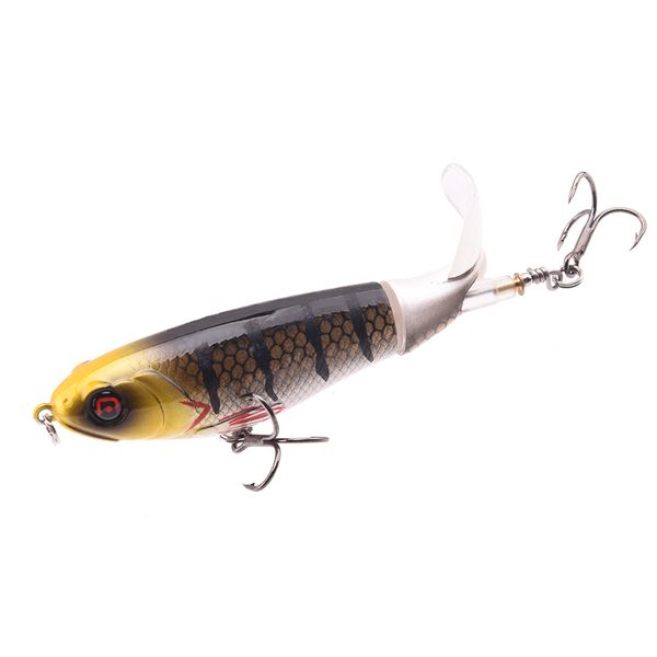 

10pcs 9cm 17g whopper plopper ater floating fishing lure artificial hard popper bait soft rotating tail