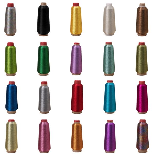 

1pc sewing machine cone threads polyester overlocking all purpose 20colors, Black;white