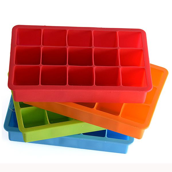 

силиконовые льда формы 15 lattice портативный площади куб шоколадные конфеты jelly mold diy ice cube плесень квадратной формы силиконовые дл