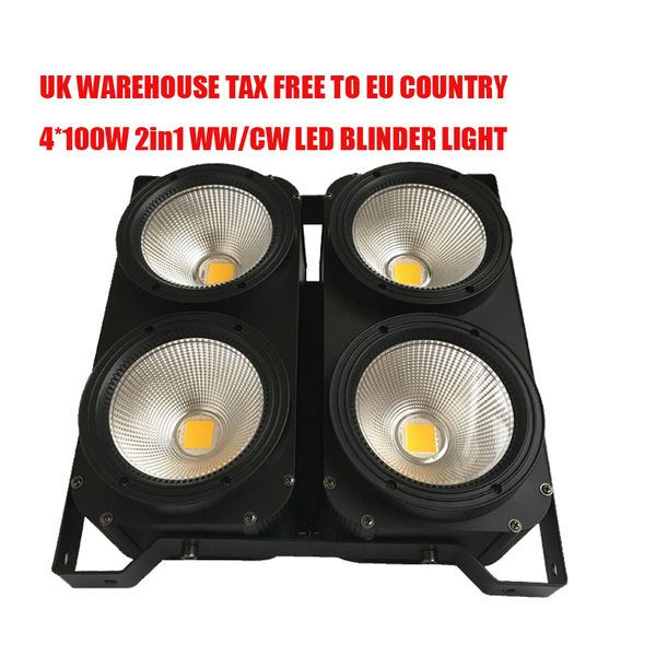 

Uk tax 4 100w cob 2in1 ww cw led blinder light 4 head eye audience tudio light
