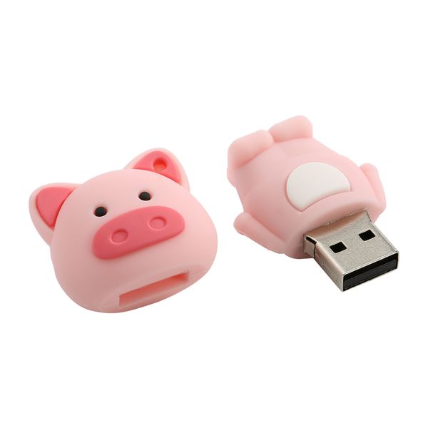 

мультфильм usb flash drive, прохладный малый pink pig usb 2.0 флэш-памяти memory stick pen drive thumb drive 3d мультфильм достаточно 32gb 6