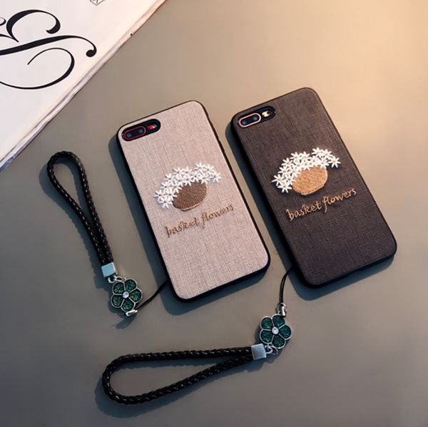 

for iphone x phone case embroidered flower phone case literary all-inclusive soft shell support 1pcs delivery