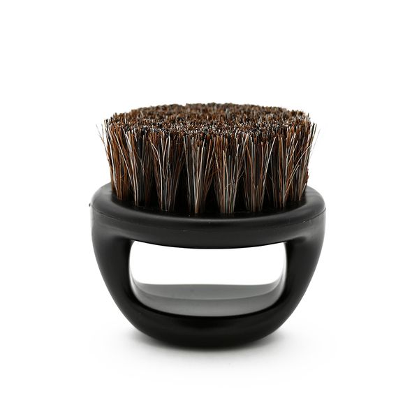 Ring Design Horse Bristle Men Shaving Brush Plastic Portable