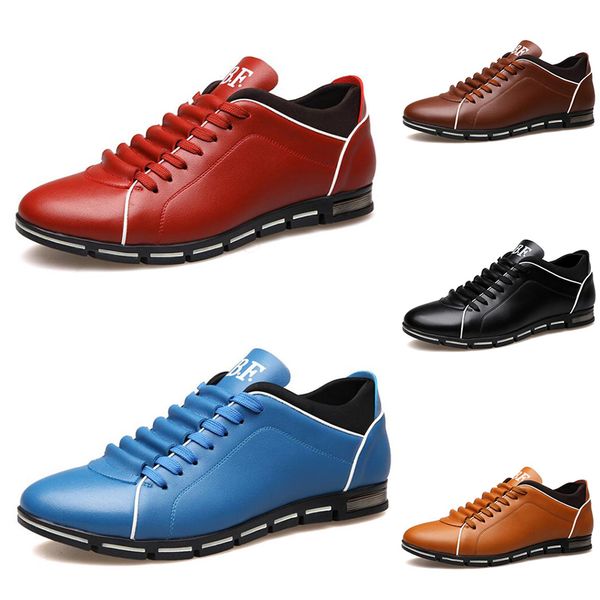 

2020 wholesale men shoes black wine red brown fashion designers casual shoes dropshipping size 39-44 style 1184