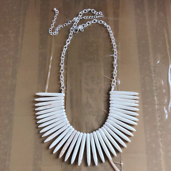 

new design spike fashion necklace, Silver