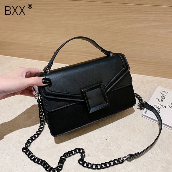 

bxx] pu leather crossbody bag for women 2020 brand designer all-match chain shoulder messenger bag female travel handbags hk208