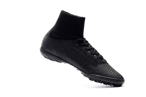 

boutique 2019 mens/woman/kids football boots superfly v tf/ic/fg soccer shoes mercurial superfly v ronalro cr7 black soccer cleat