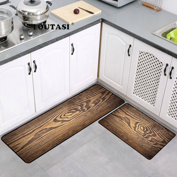 

loutasi wood grain противоскользящая кухня mat long ванна ковер современный вход doormat tapete абсорбент спальня гостиная напольный коврик