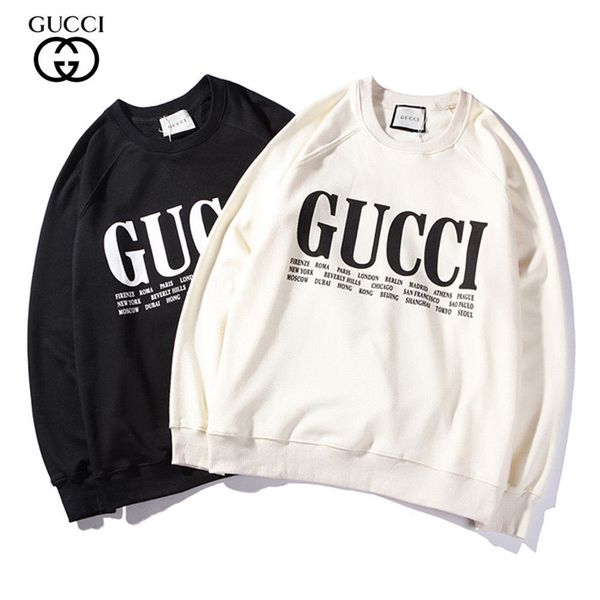 

in-kind shooting extra size round neck turtleneck printed casual hoodie loose jacket men and women alike s-3xl, Black