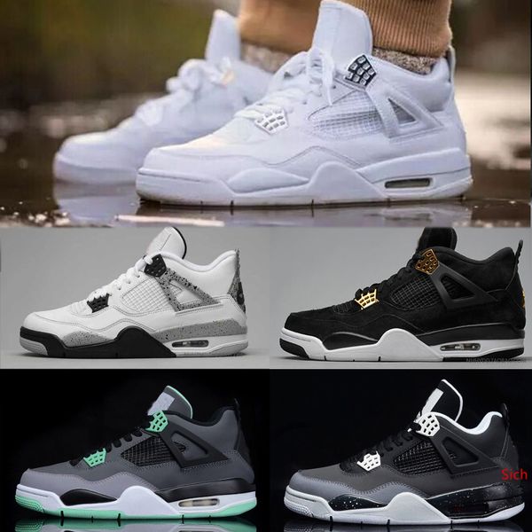 

basketball shoes 4 4s pure money motorsports blue bred oreo white cement military black cat thunder men women true sports shoes sneaker