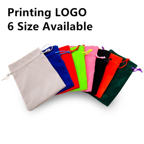 

100pcs/lot velet pouches jewelry bags with drawstring christmas/wedding packaging gift bag for birthday party favor holder