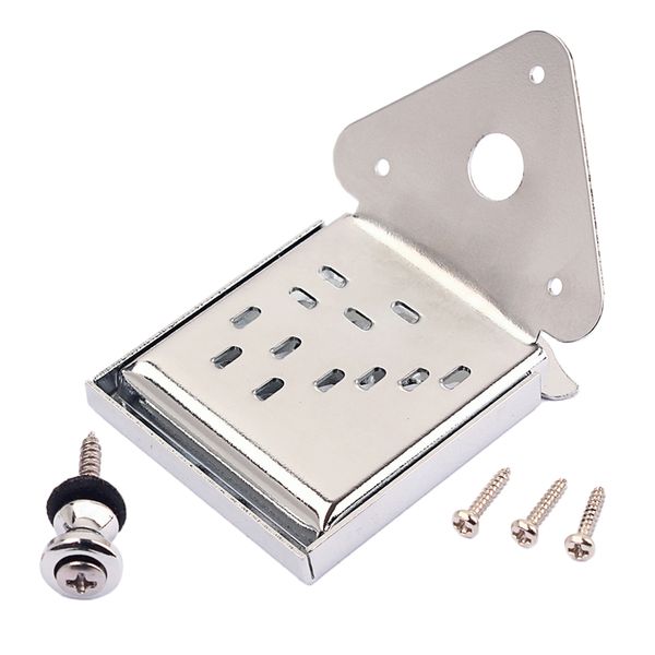

mandolin tailpiece with screws strap button for instrument cigar box guitar