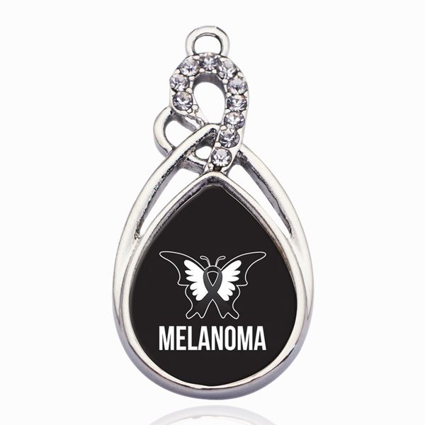 

melanoma circle charm trendy charms necklace pendant jewelry accessory making man women retro style jewelry, Bronze;silver