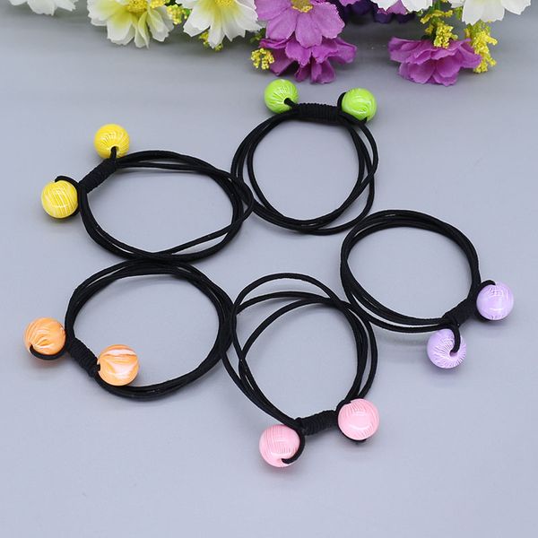 

girls candy colors nylon rubber bands safe women's elastic hair bands ponytail holder kids hair accessories bundle c01-3