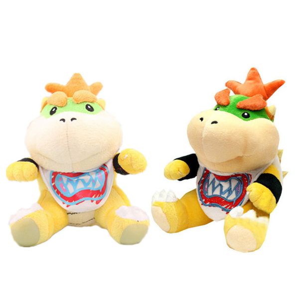 Maro Brothers Bowser JR Plüschpuppe Spielzeug 6 Zoll Plüsch Kinder neue Brothers Bowser JR weiches Plüsch 15CM Spielzeug Bush 15CM Spielzeug B