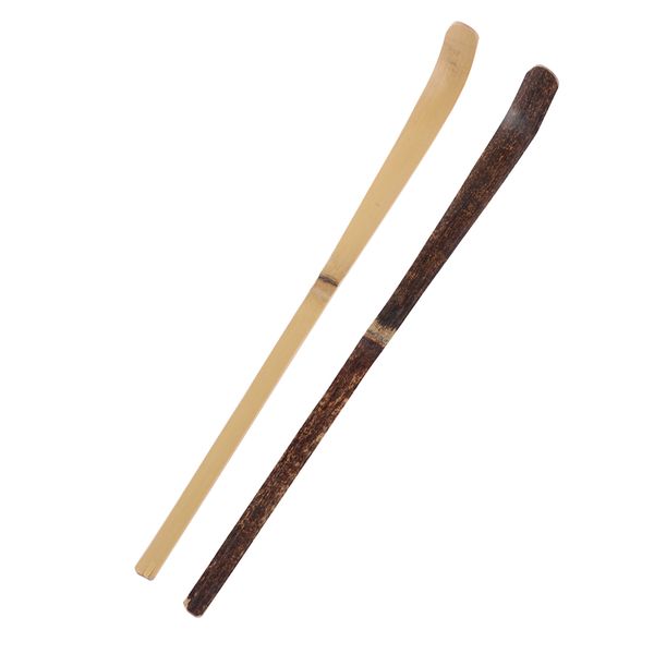 

180*10*10mm Wood Cooking Utensil Teaware Spice Gadget Tea Leaf Matcha Sticks Spoon Teaware Black Bamboo Kitchen Tool
